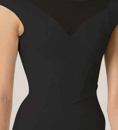 black cap sleeve leotard lace 