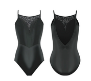black lace leotard