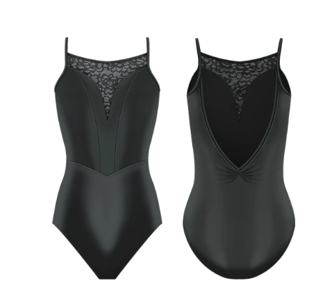 black lace leotard