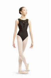 velvet black leotard