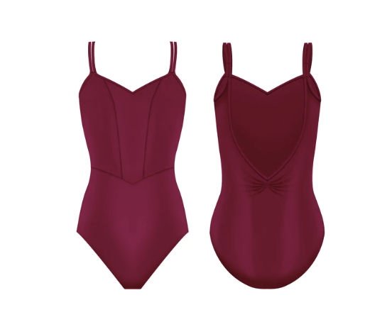 burgundy leotard bloch