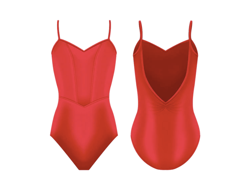 red ballet leotard