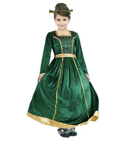 Ogre Princess Costume - Child princess fiona shrek cartoon characters movies