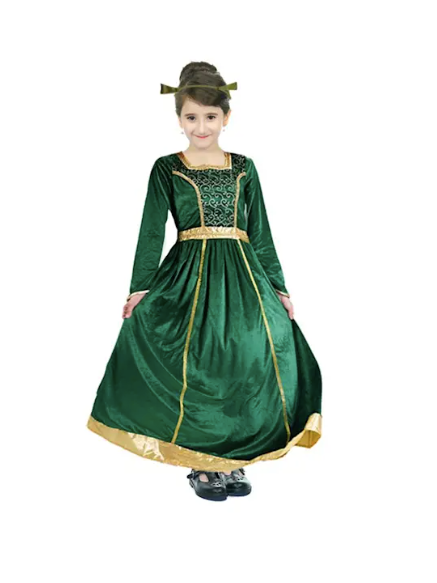 Ogre Princess Costume - Child princess fiona shrek cartoon characters movies