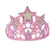 pastel pink purple glitter crown fairy princess