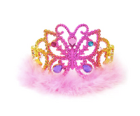 fluffy rainbow princess fairy crown tiara