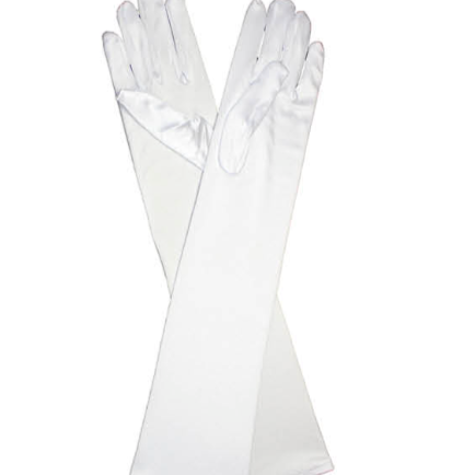 Long Satin Gloves