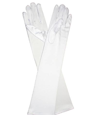 Long Satin Gloves