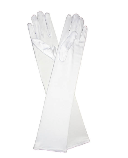 Long Satin Gloves