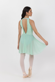 mint lyrical dress dance costume