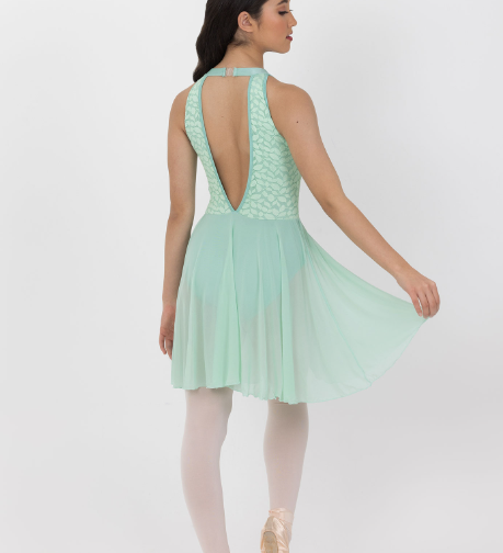 mint lyrical dress dance costume