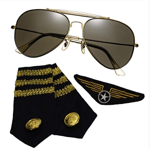 aviator pilot kit costume eppilettes accessories
