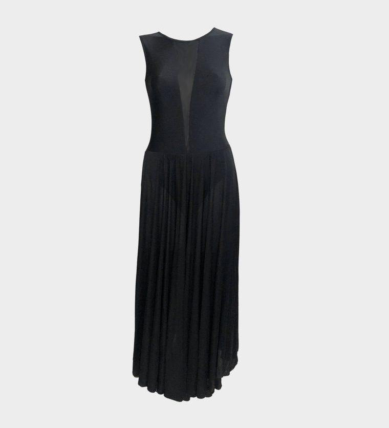 lyrical dance costume dress studio 7 dancewear  black mesh