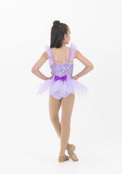 sequin tutu bow dress dance costume