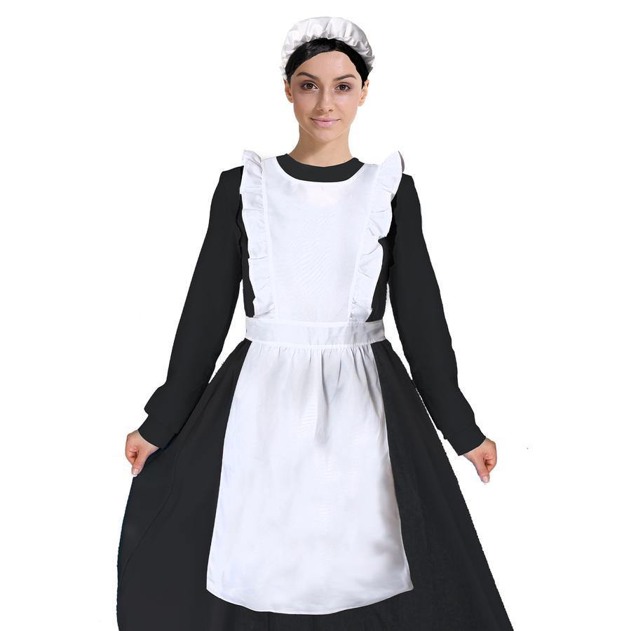 colonial apron & bonnet mop cap