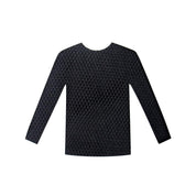 black fishnet long sleeve top costume dance