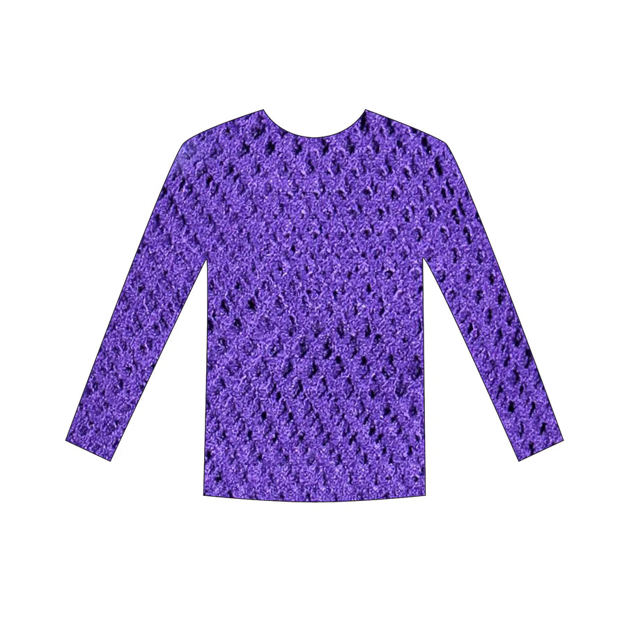 Long Sleeve Fishnet Top 80s costume