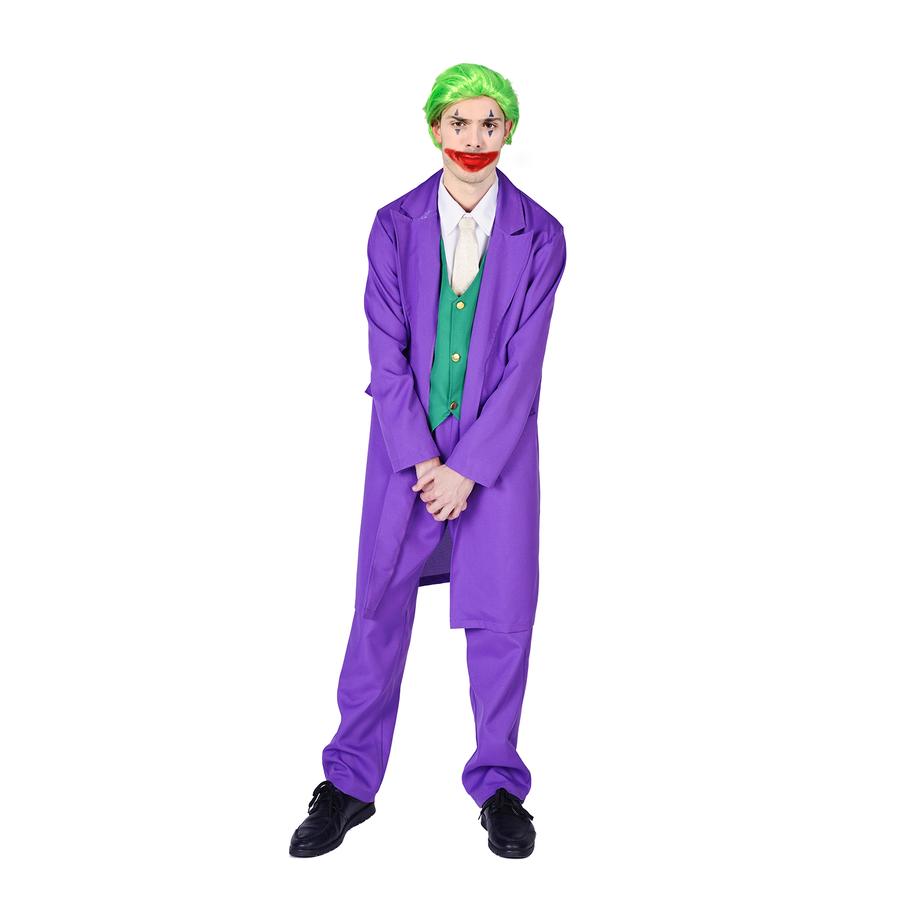 Purple Clown Joker Costume - Adult