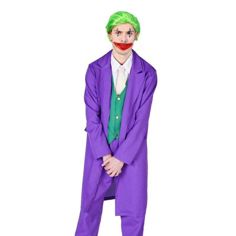 Purple Clown Joker Costume - Adult heath ledger suicide squad