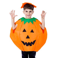 child pumpkin costume halloween jack o lantern