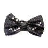 black sequin bow tie costume