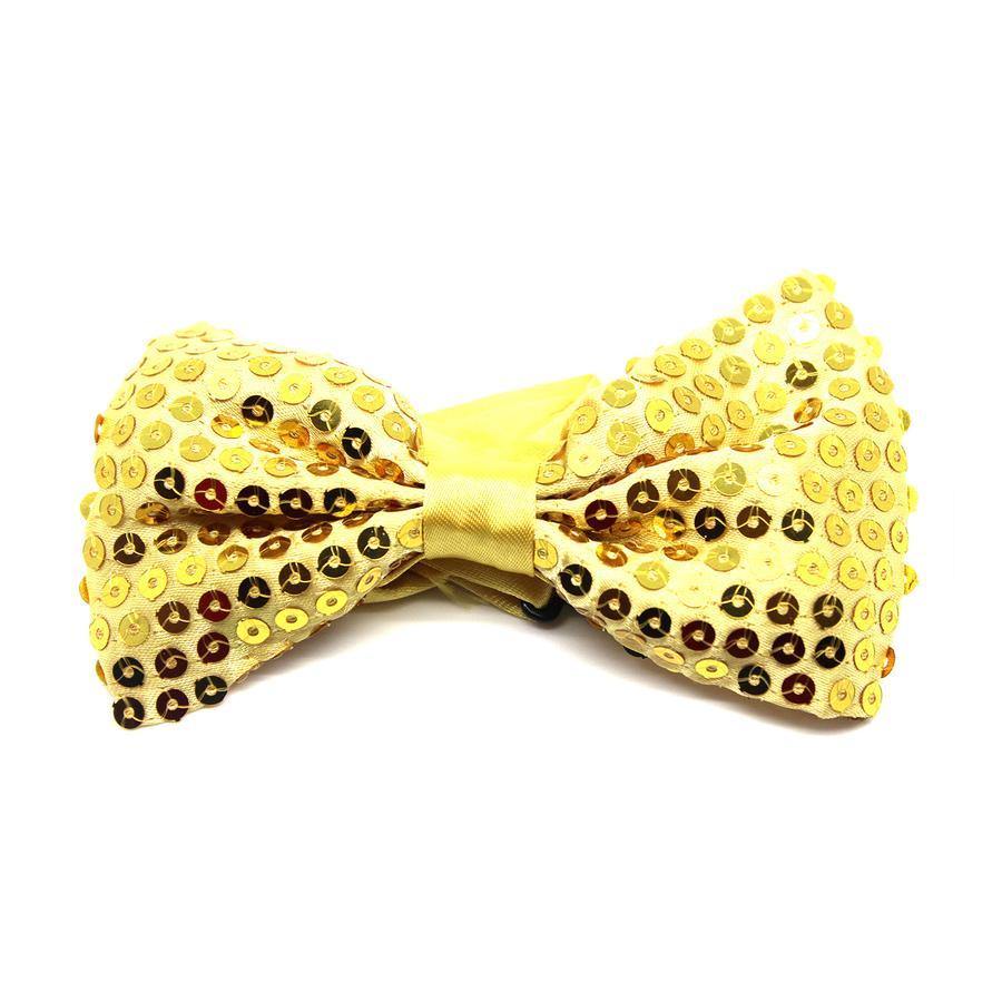 gold sequin bow tie costume