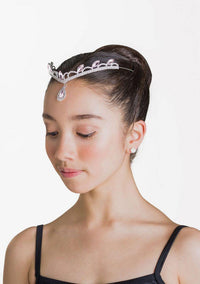 dance hair accessory diamond silver crystal