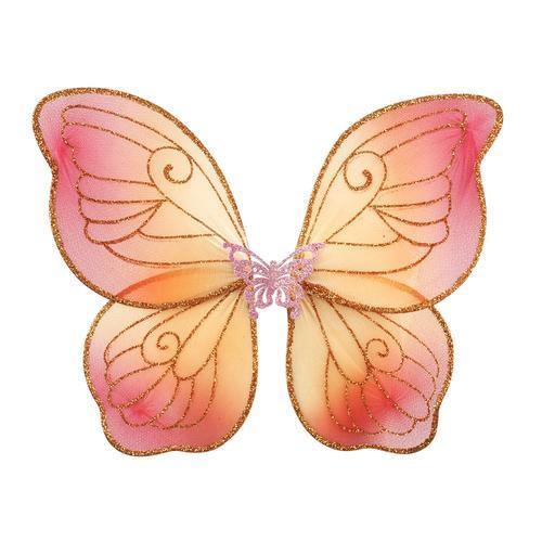 rose gold pink butterfly fairy wings