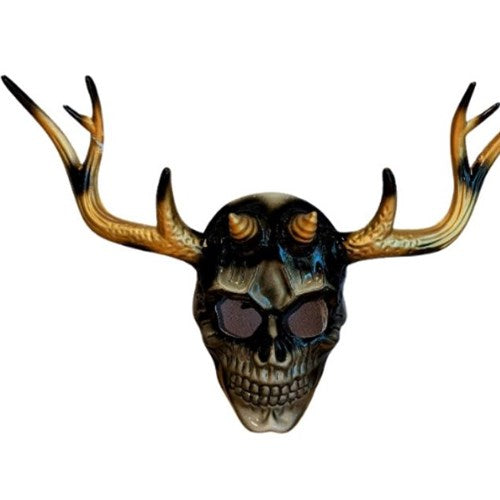 Huge horned mask. halloween costume