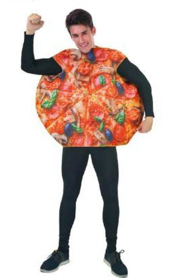 Adult Pizza Costume footy novelty silly sunday mad monday saturday food