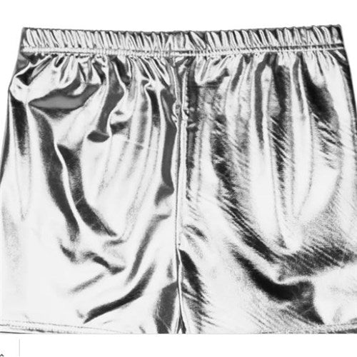 Metallic Shorts - Silver