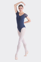 Tessa Cap Sleeve Leotard | Blue
