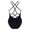 strappy back leotard dancewear in black by energetiks