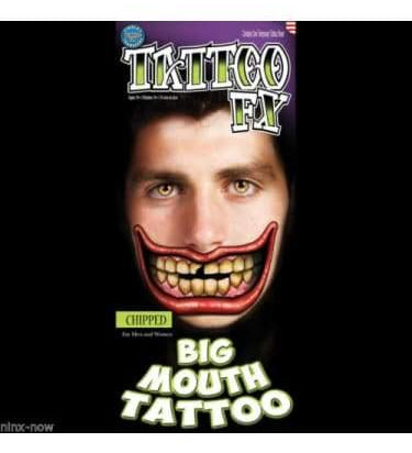 Big Mouth Tattoo - Chipped  Dancewear Australia