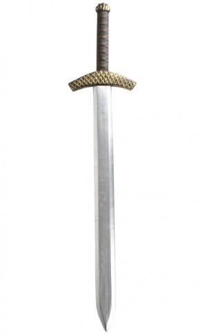 King Arthur when you turn up to your next medieval themed party with this knight costume sword 