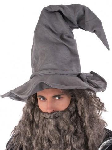 wired grey wizard hat adjustable halloween costume