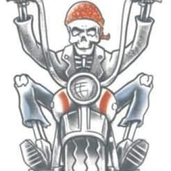 Biker Born To Ride Tattoo  Dancewear Australia