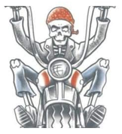 Biker Born To Ride Tattoo  Dancewear Australia