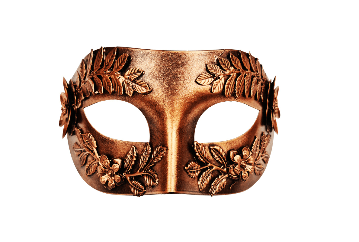 copper mask medieval gladiator masquerade