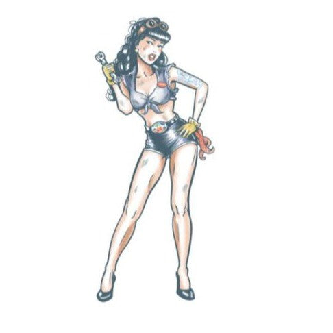 Mechanic Pin Up Girl Tattoo