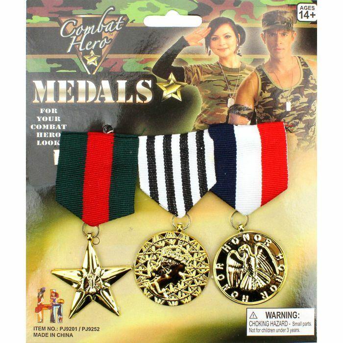 combat war medals costume