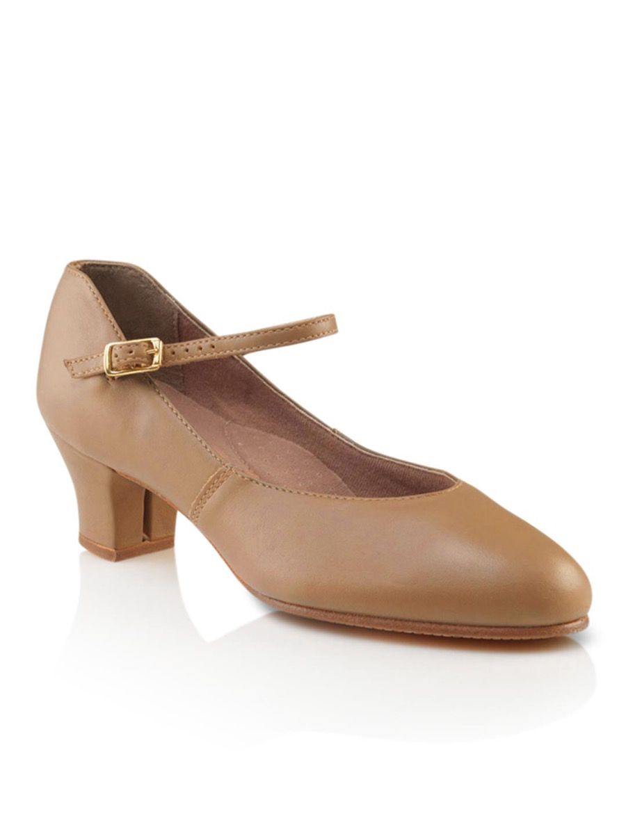 Leather Jr. Footlight Cuban Heel- Caramel 551 Capezio  Dancewear Australia