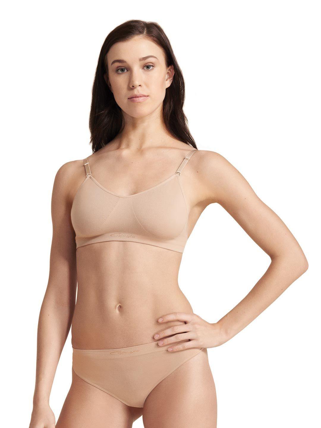 Clear Back Bra / Seamless Nude  Dancewear Australia