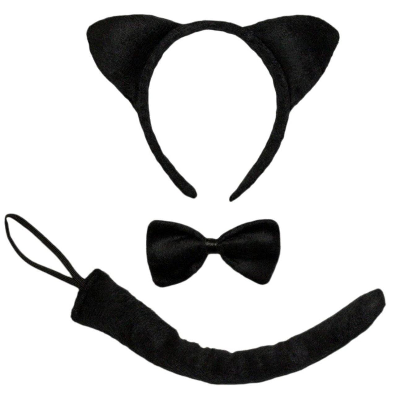 Animal Costume Accessory Set - Black Cat