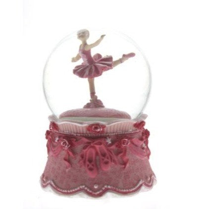 Musical Snowglobe - Pink Dancing Ballerina