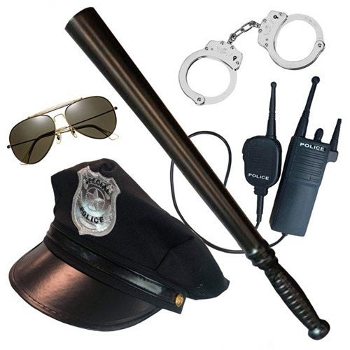 police kit hat glasses baton handcuffs cops 