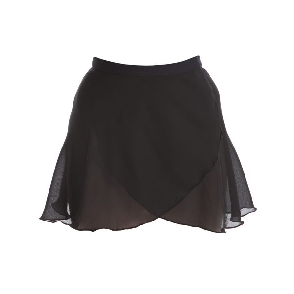 black ballet wrap skirt