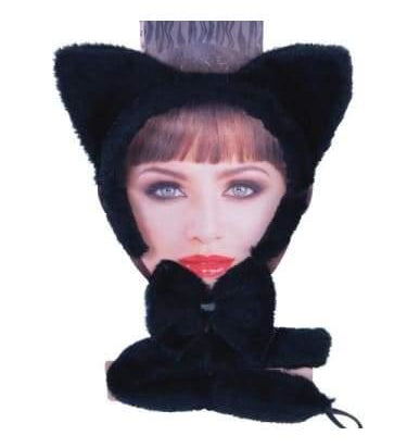 Black Cat Kit - (Ears, Tail, Bowtie)