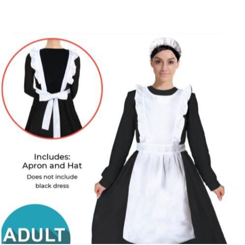 Adult Colonial Apron & Hat - Upstage Dancewear