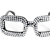 Party Glasses - 70s Silver Diamonte